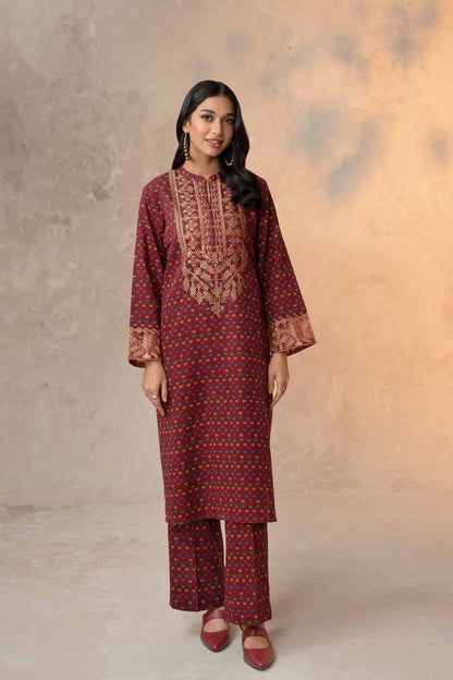 Nishat Linen - 2 Piece - Printed Embroidered Suit - 42303312