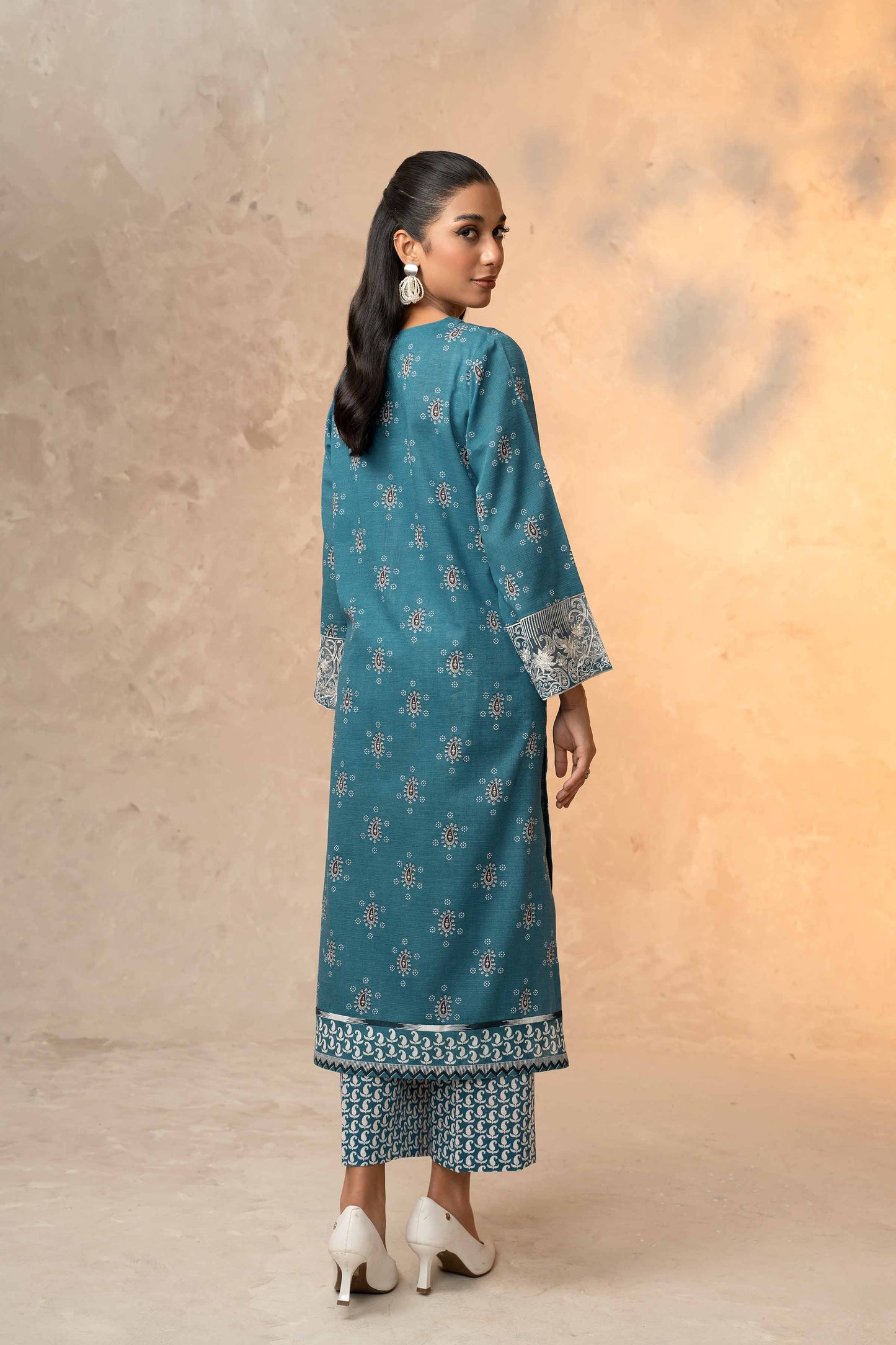 Nishat Linen - 2 Piece - Printed Embroidered Suit - 42303313