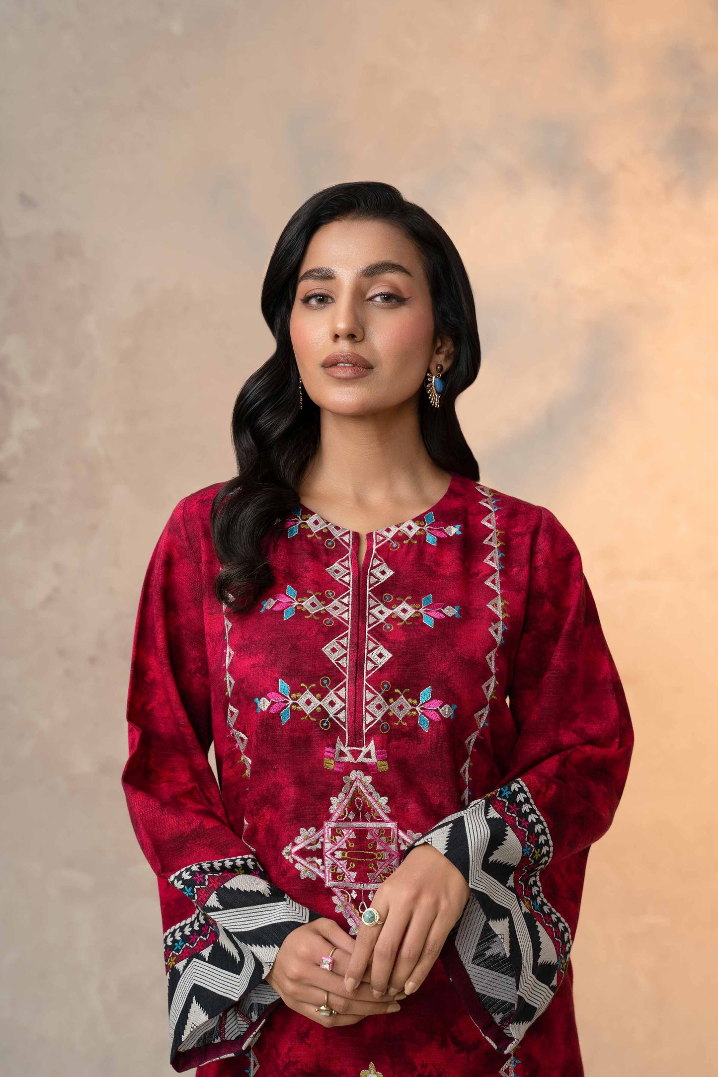 Nishat Linen - 2 Piece - Printed Embroidered Suit - 42303314