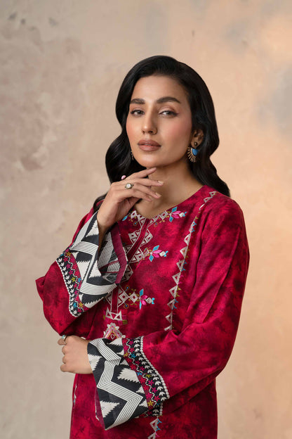 Nishat Linen - 2 Piece - Printed Embroidered Suit - 42303314