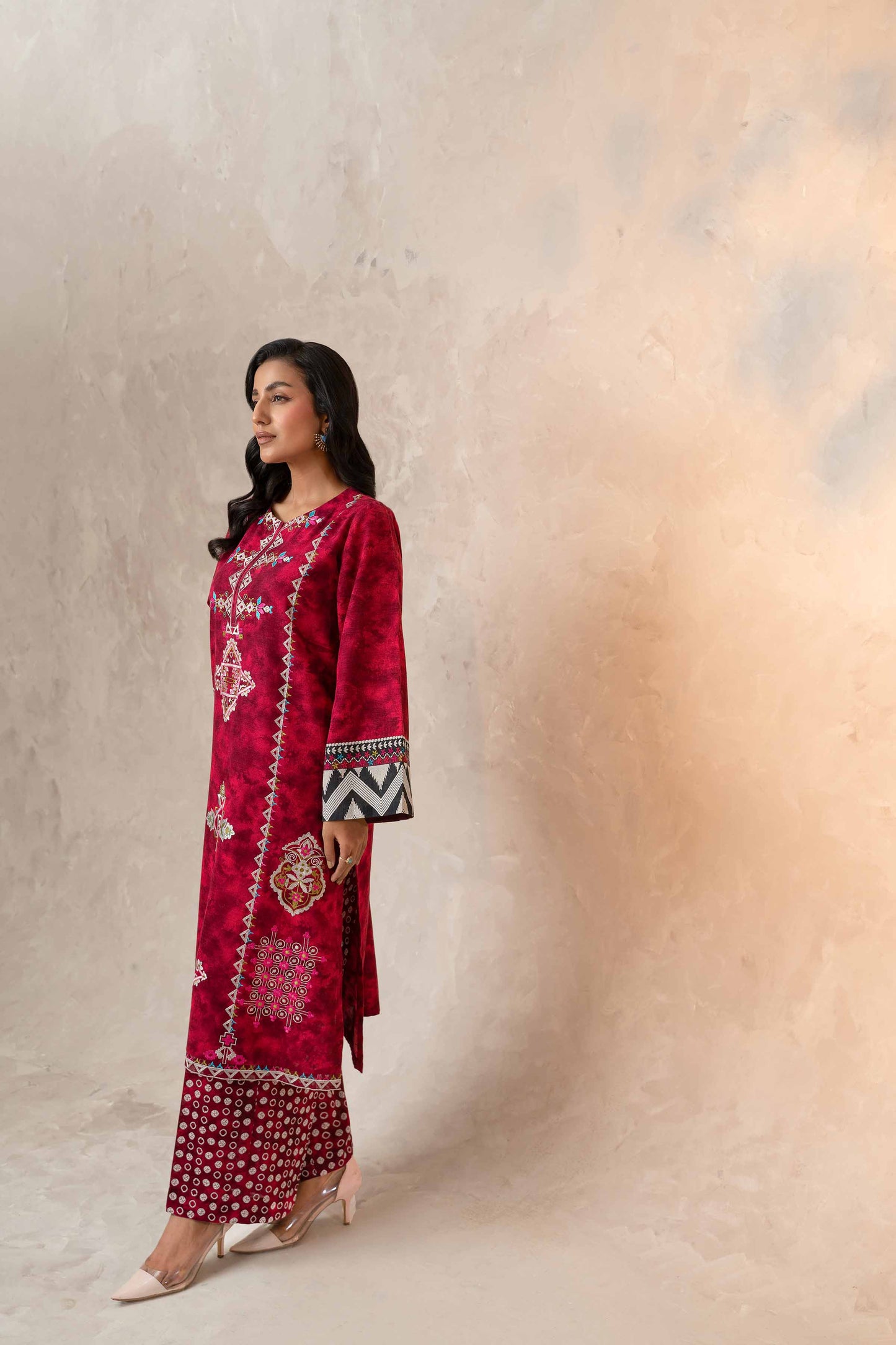 Nishat Linen - 2 Piece - Printed Embroidered Suit - 42303314