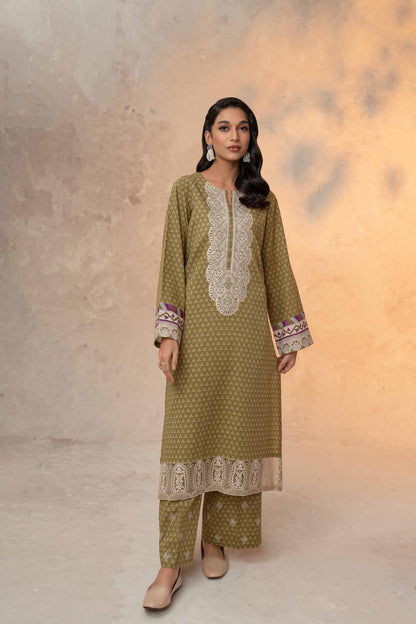 Nishat Linen - 2 Piece - Printed Embroidered Suit - 42303315