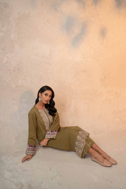 Nishat Linen - 2 Piece - Printed Embroidered Suit - 42303315