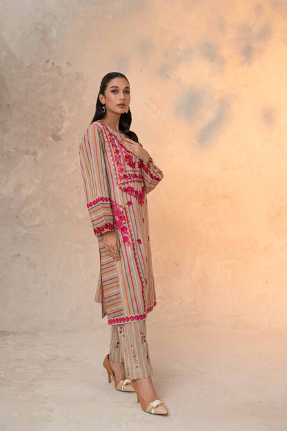 Nishat Linen - 2 Piece - Printed Embroidered Suit - 42303316