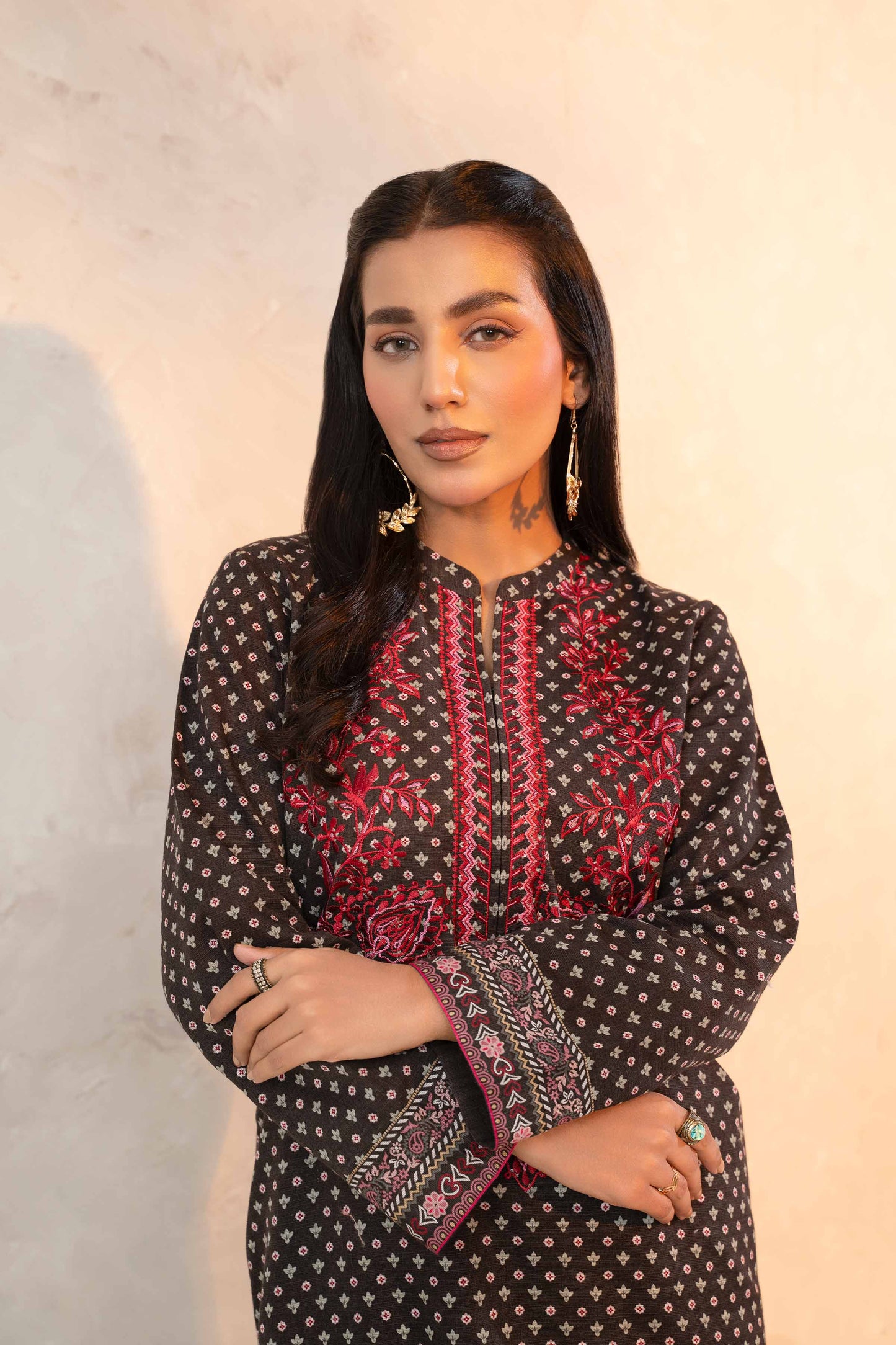 Nishat Linen - 2 Piece - Printed Embroidered Suit - 42303317