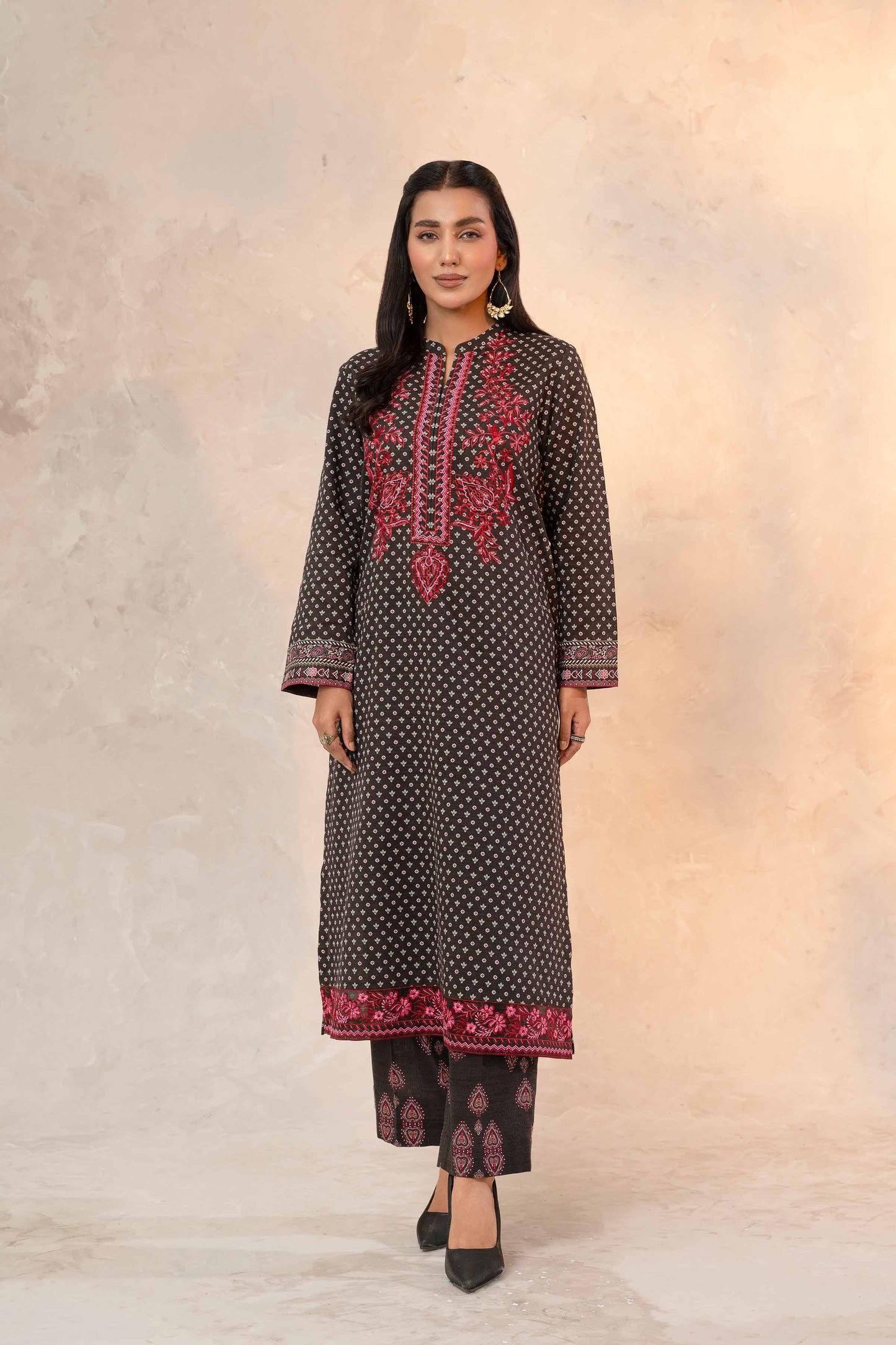 Nishat Linen - 2 Piece - Printed Embroidered Suit - 42303317