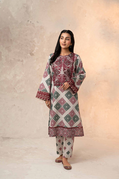 Nishat Linen - 2 Piece - Printed Embroidered Suit - 42303318