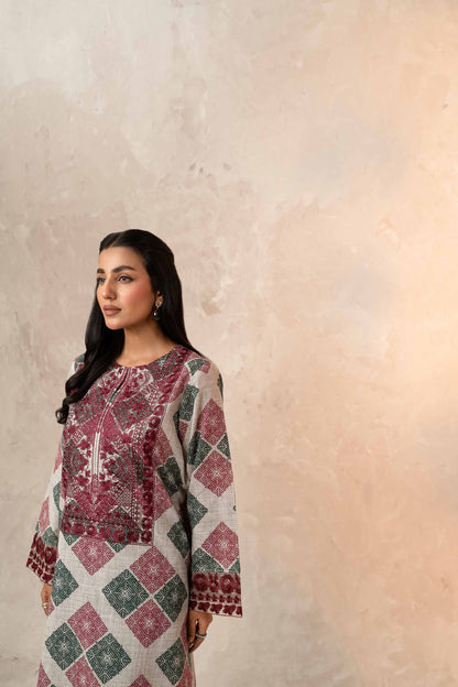 Nishat Linen - 2 Piece - Printed Embroidered Suit - 42303318