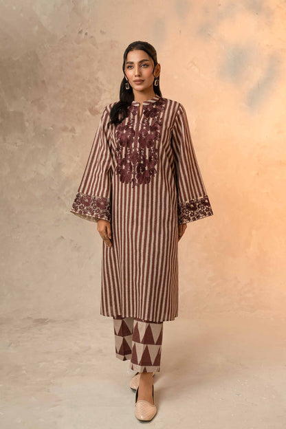 Nishat Linen - 2 Piece - Printed Embroidered Suit - 42303319