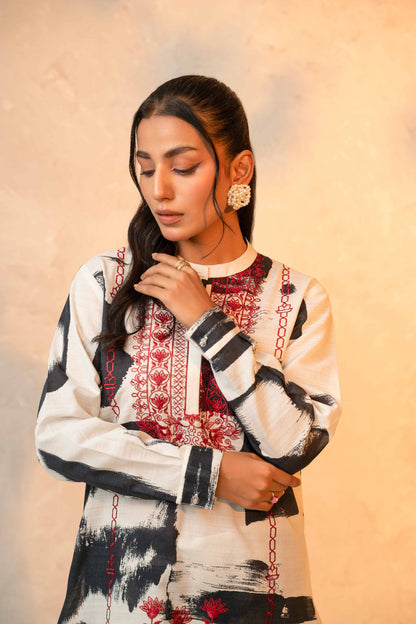 Nishat Linen - 2 Piece - Printed Embroidered Suit - 42303320