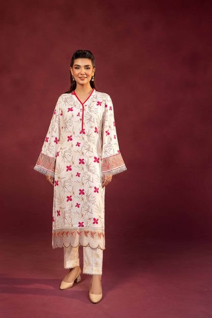 Nishat Linen - 2 Piece - Printed Embroidered Suit - 42303346