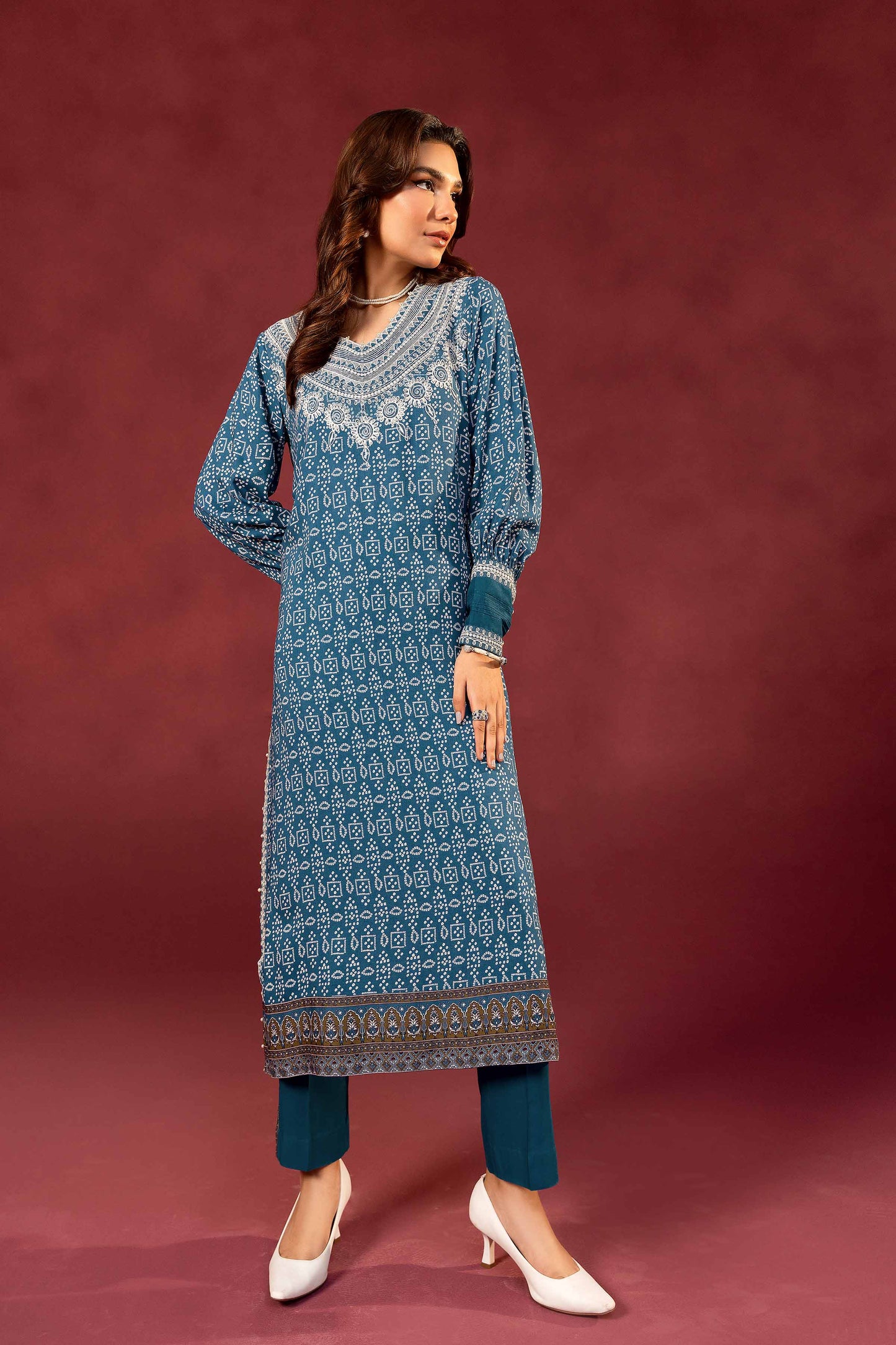 Nishat Linen - 2 Piece - Printed Embroidered Suit - 42303347