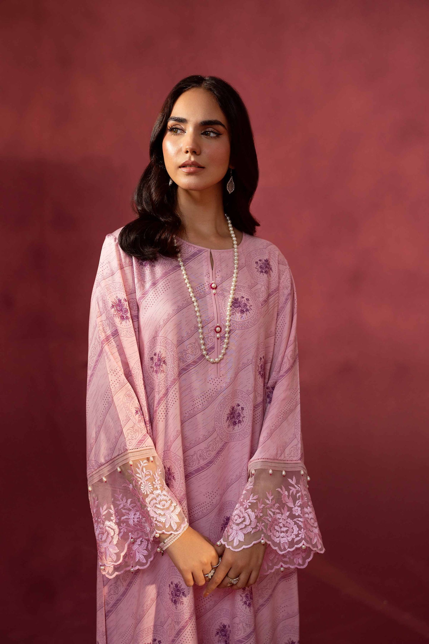 Nishat Linen - 2 Piece - Printed Embroidered Suit - 42303348