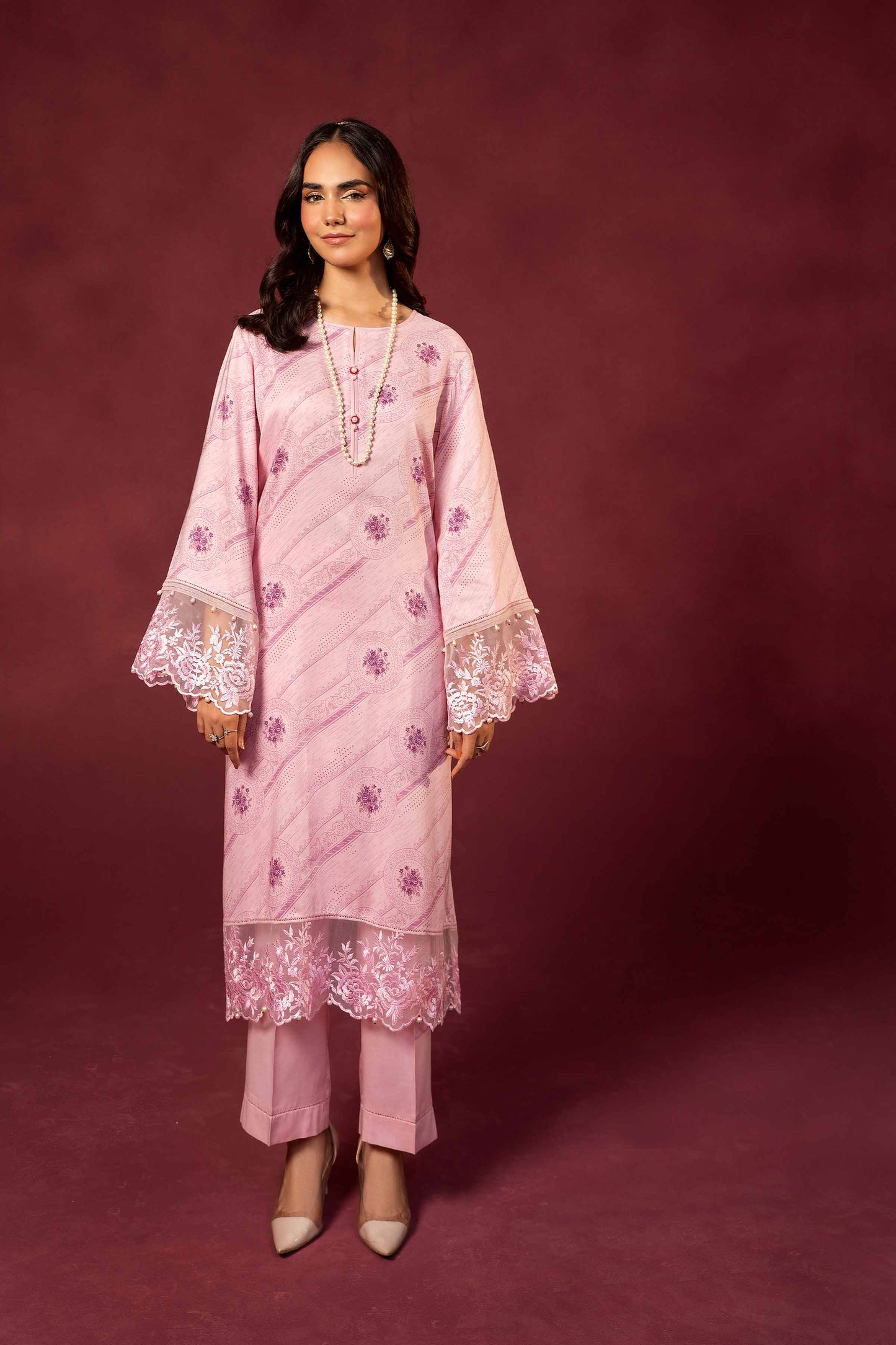 Nishat Linen - 2 Piece - Printed Embroidered Suit - 42303348