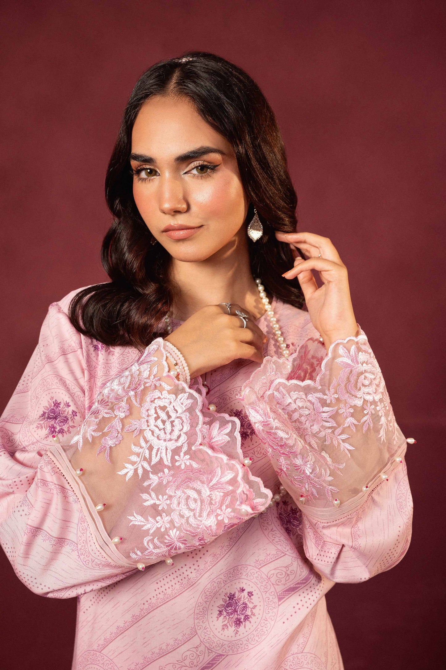 Nishat Linen - 2 Piece - Printed Embroidered Suit - 42303348