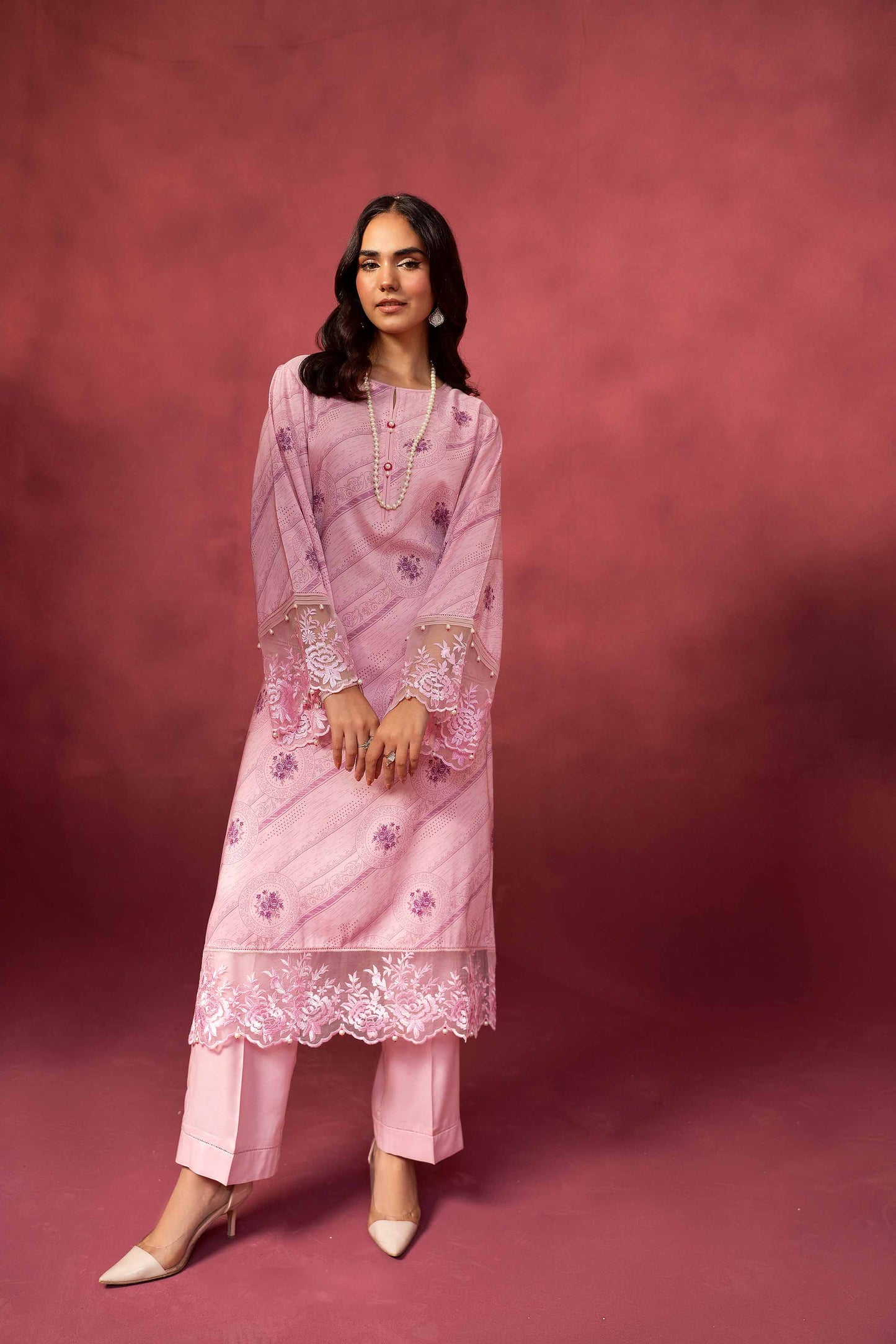 Nishat Linen - 2 Piece - Printed Embroidered Suit - 42303348