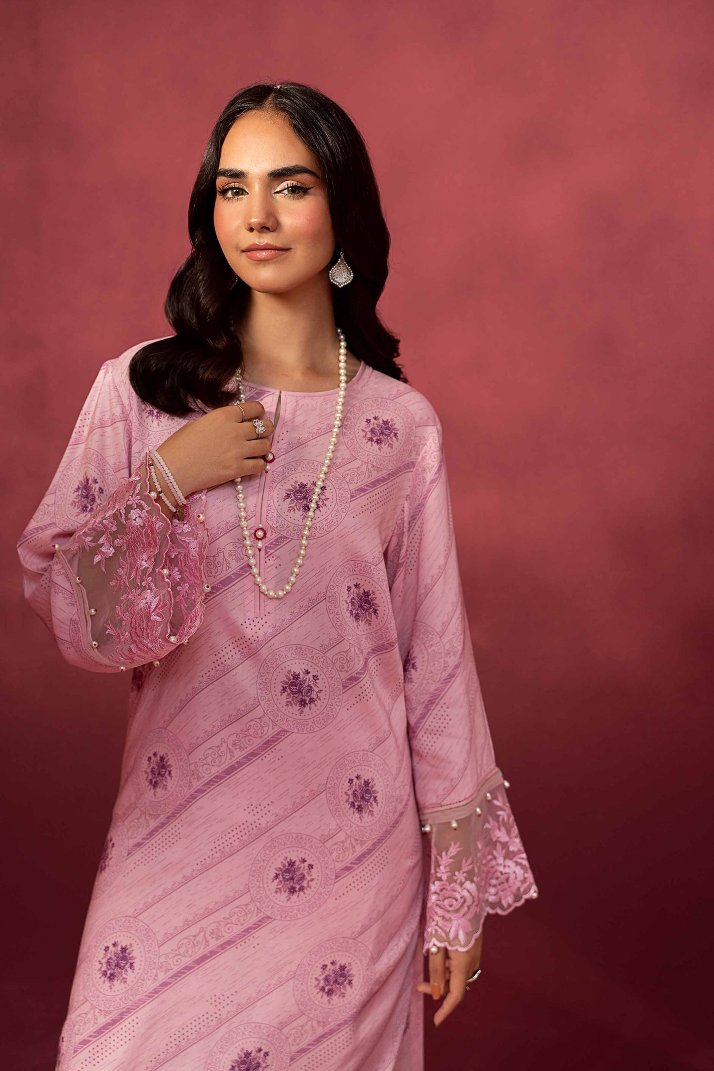 Nishat Linen - 2 Piece - Printed Embroidered Suit - 42303348