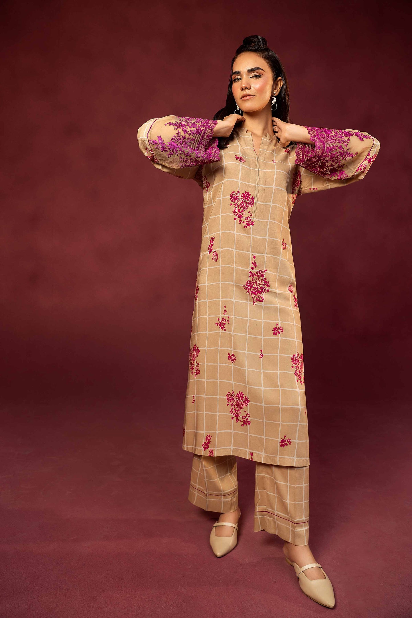 Nishat Linen - 2 Piece - Printed Embroidered Suit - 42303351