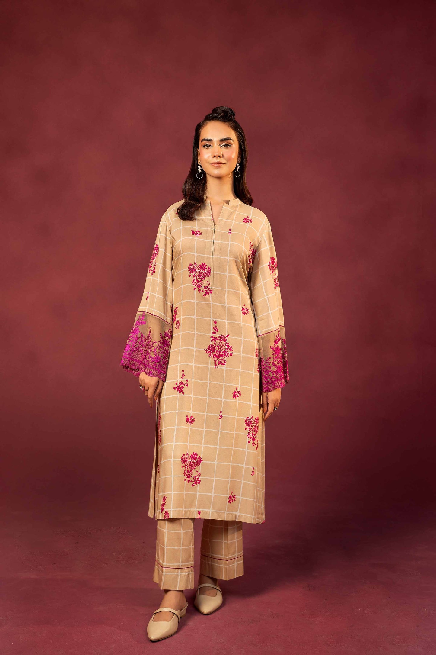 Nishat Linen - 2 Piece - Printed Embroidered Suit - 42303351