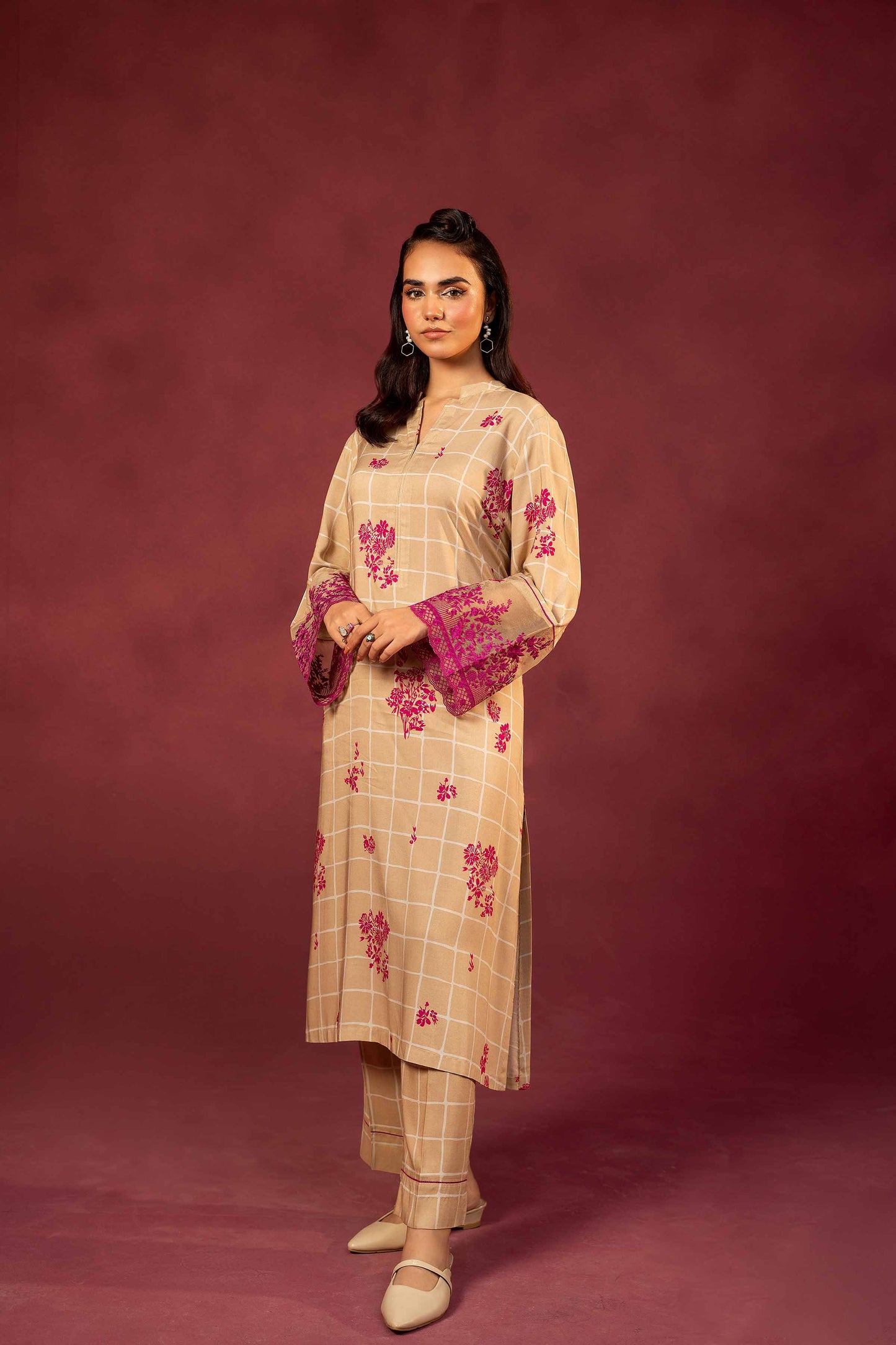 Nishat Linen - 2 Piece - Printed Embroidered Suit - 42303351