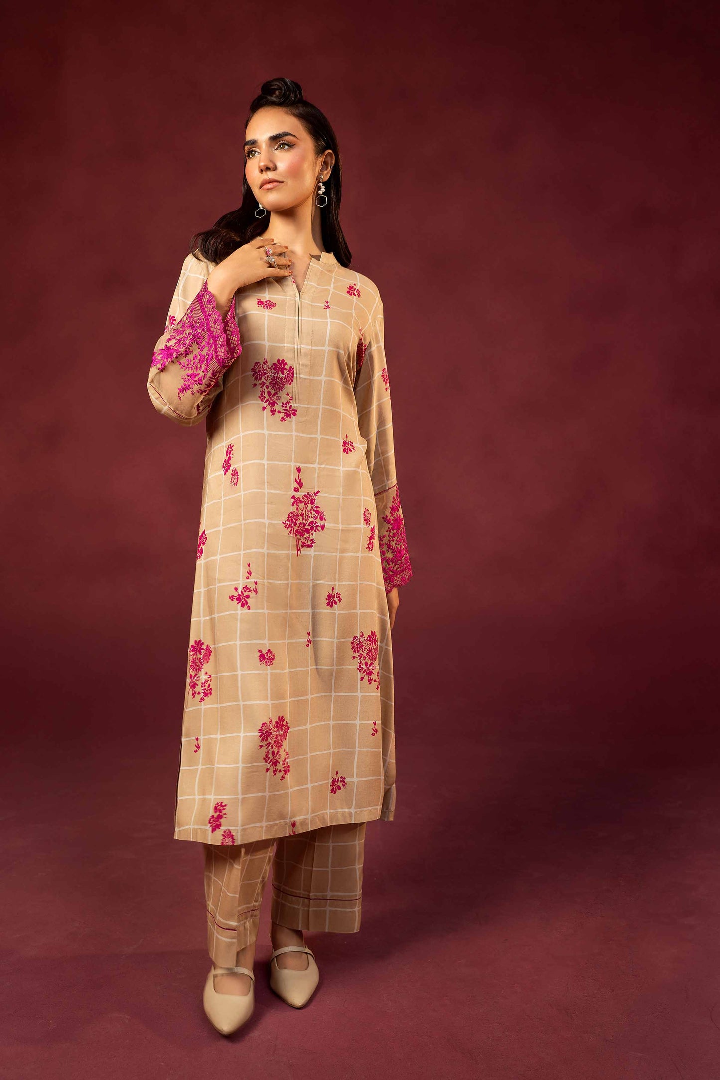 Nishat Linen - 2 Piece - Printed Embroidered Suit - 42303351