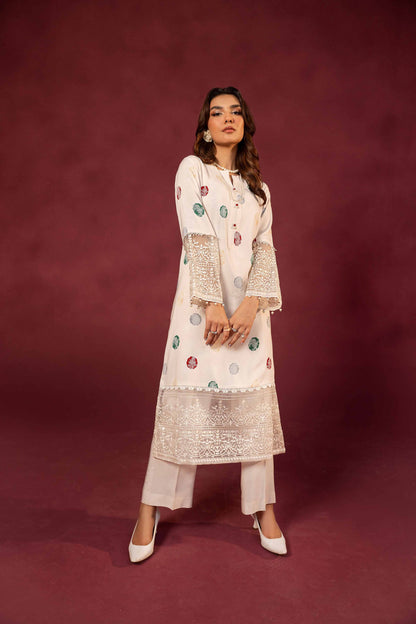 Nishat Linen - 2 Piece - Printed Embroidered Suit - 42303352