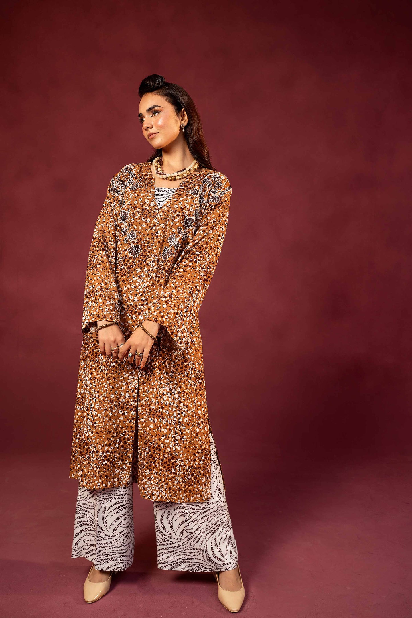 Nishat Linen - 2 Piece - Printed Embroidered Suit - 42303353