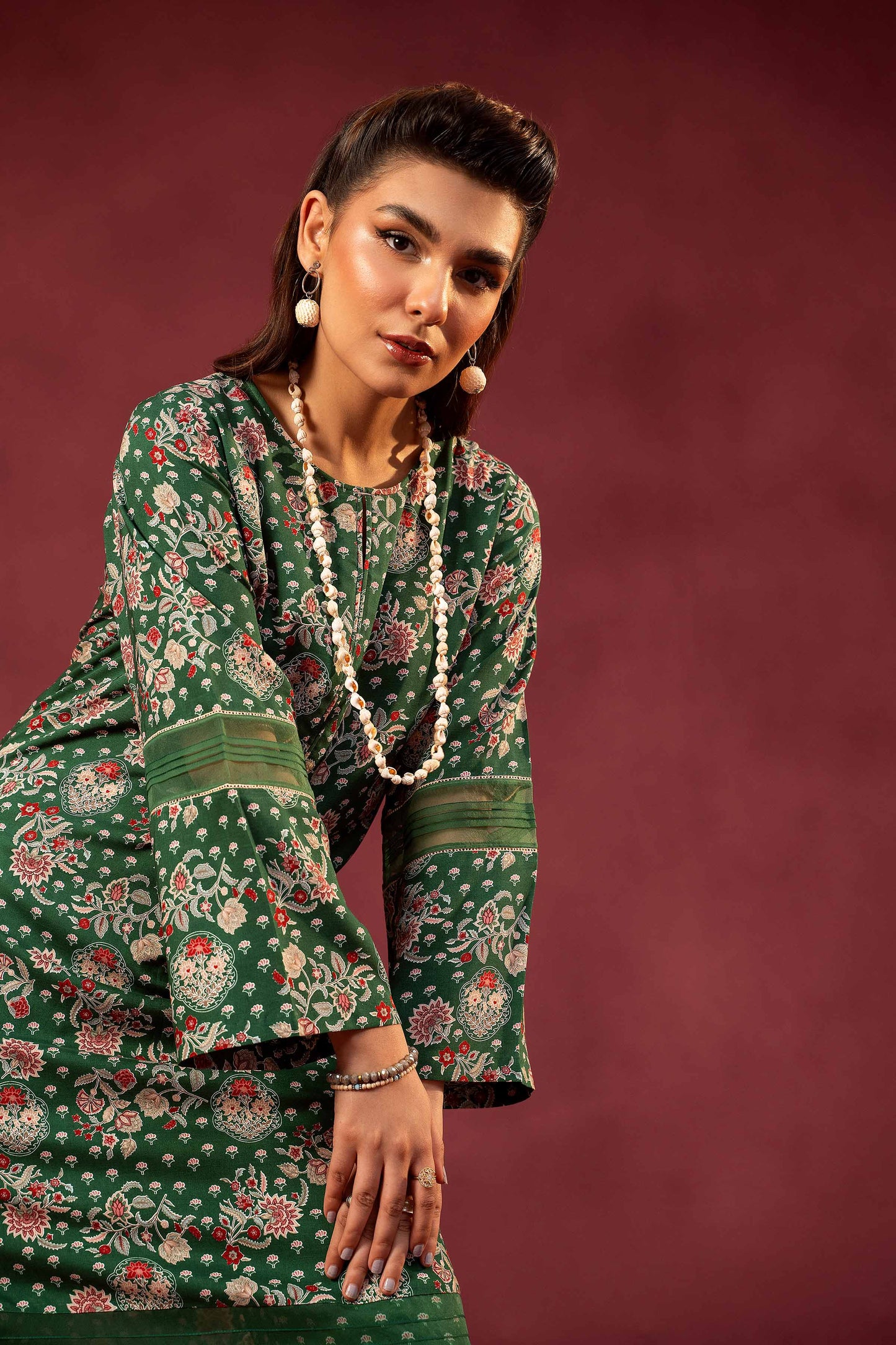 Nishat Linen - 2 Piece - Printed Embroidered Suit - 42303355