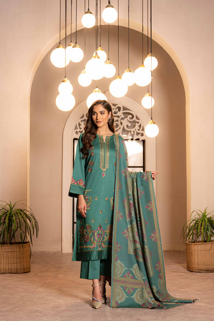 Nishat Linen - 3 Piece - Embroidered Suit - 42303376