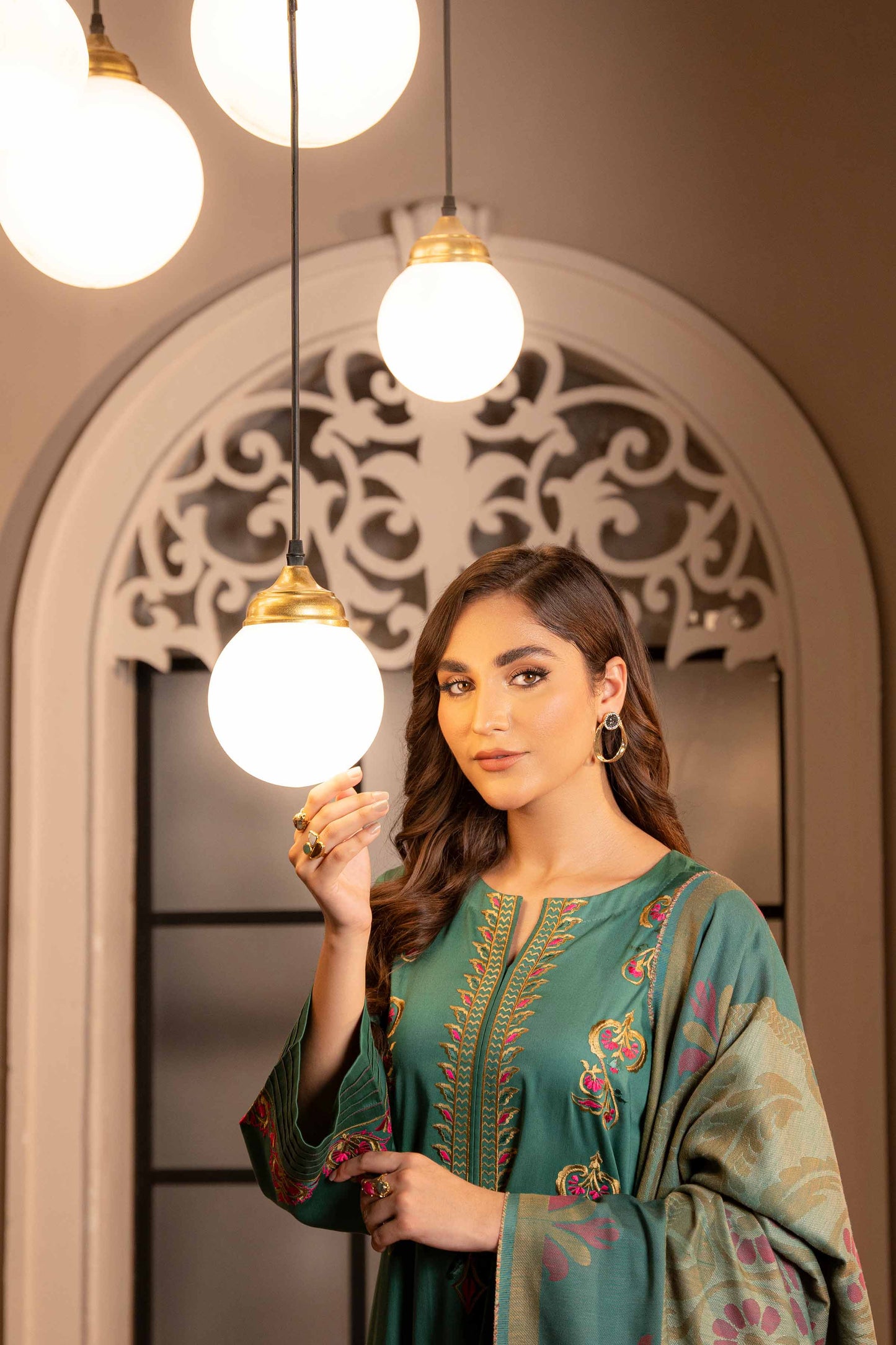 Nishat Linen - 3 Piece - Embroidered Suit - 42303376