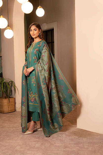 Nishat Linen - 3 Piece - Embroidered Suit - 42303376