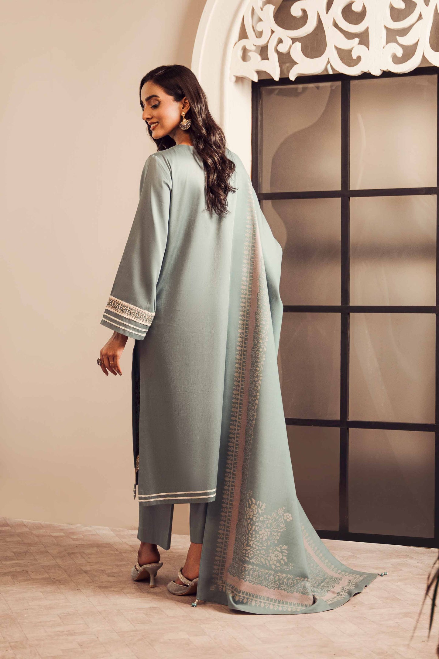 Nishat Linen - 3 Piece - Embroidered Suit - 42303377