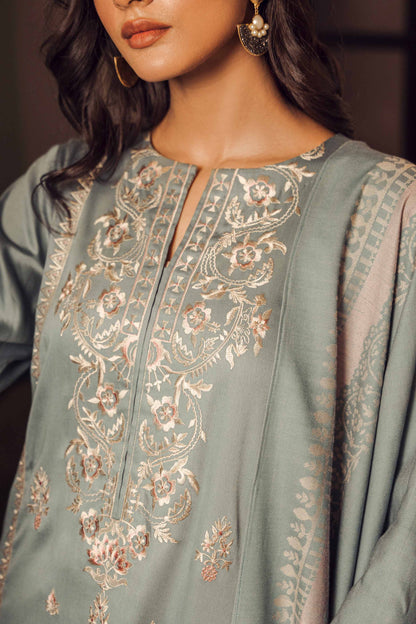 Nishat Linen - 3 Piece - Embroidered Suit - 42303377