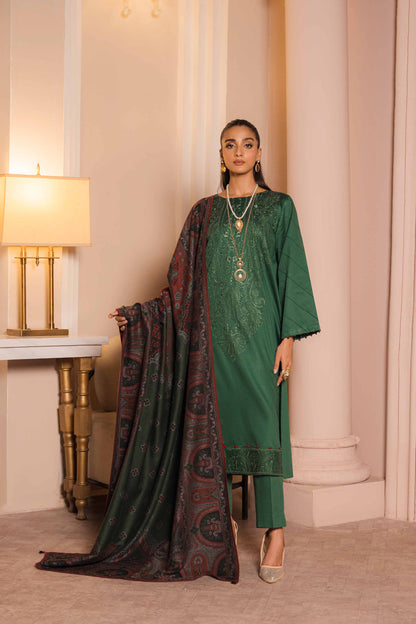 Nishat Linen - 3 Piece - Embroidered Suit - 42303380