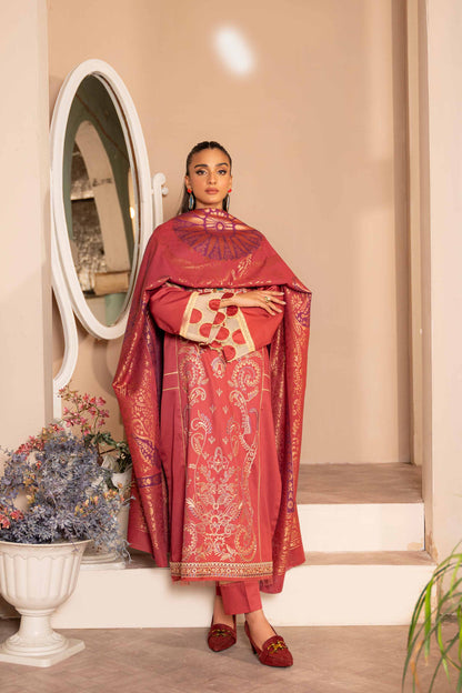 Nishat Linen - 3 Piece - Embroidered Suit - 42303384