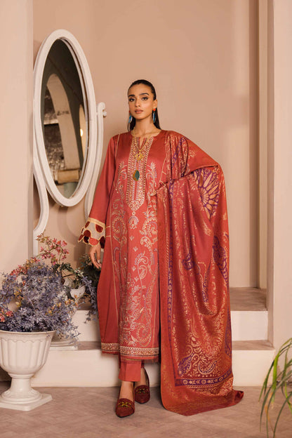 Nishat Linen - 3 Piece - Embroidered Suit - 42303384