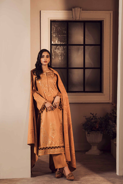 Nishat Linen - 3 Piece - Embroidered Suit - 42303385