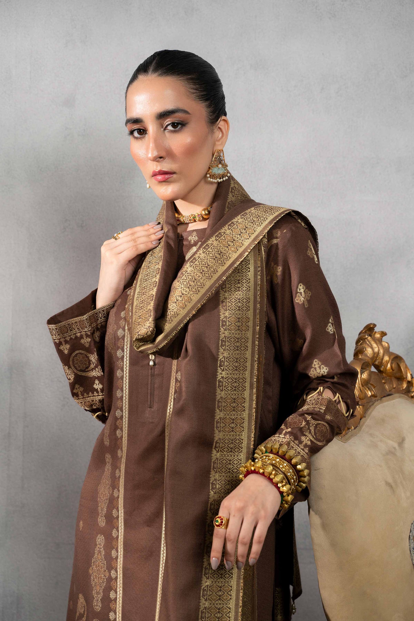 Nishat Linen - 3 Piece - Jacquard Suit - 42303386