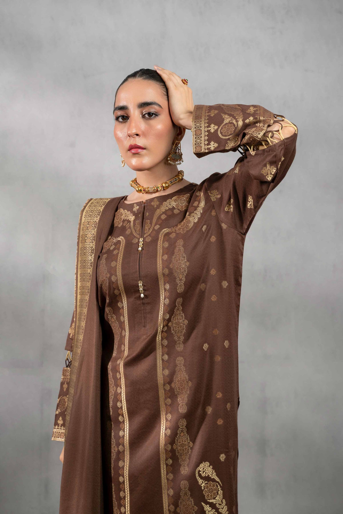 Nishat Linen - 3 Piece - Jacquard Suit - 42303386