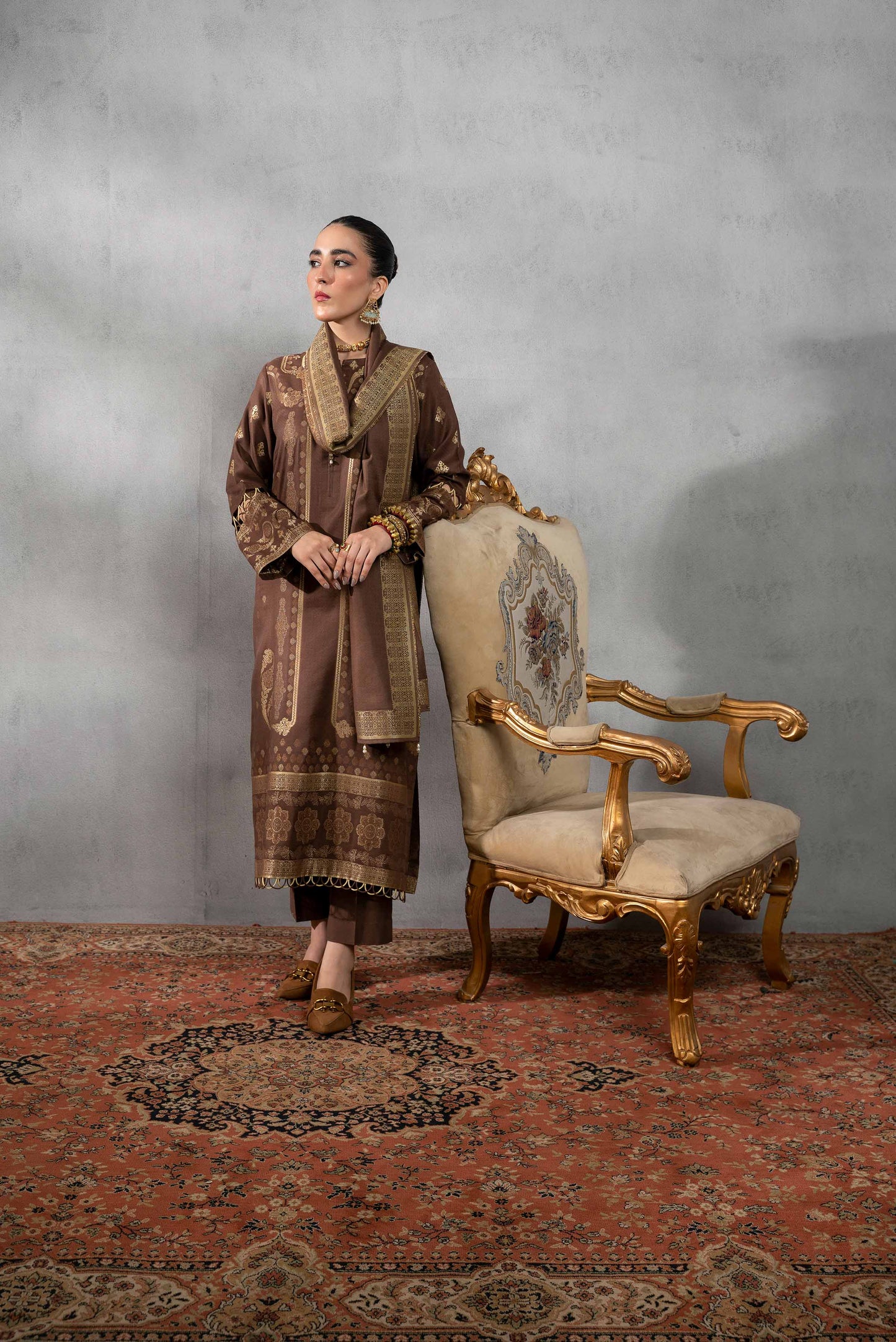 Nishat Linen - 3 Piece - Jacquard Suit - 42303386