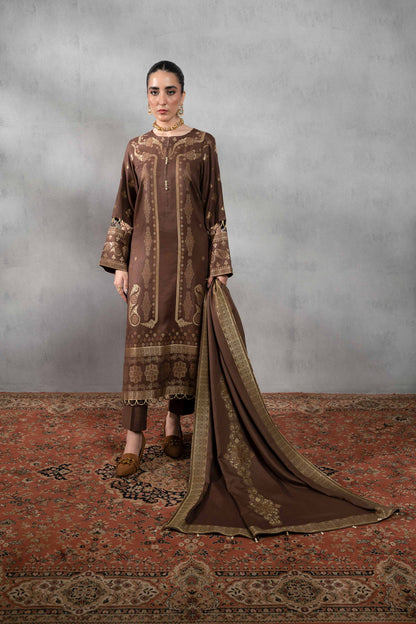 Nishat Linen - 3 Piece - Jacquard Suit - 42303386