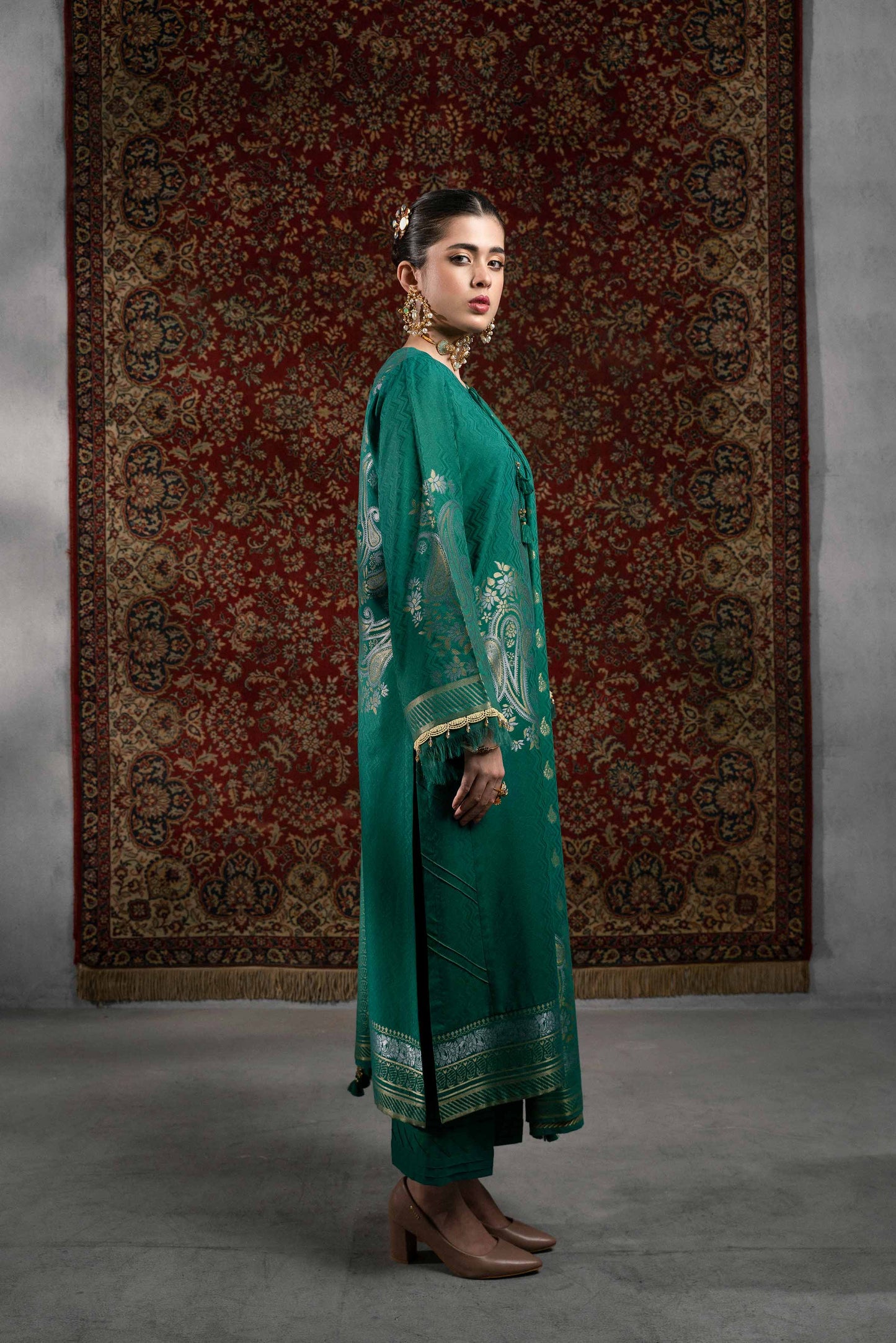 Nishat Linen - 3 Piece - Jacquard Suit - 42303387