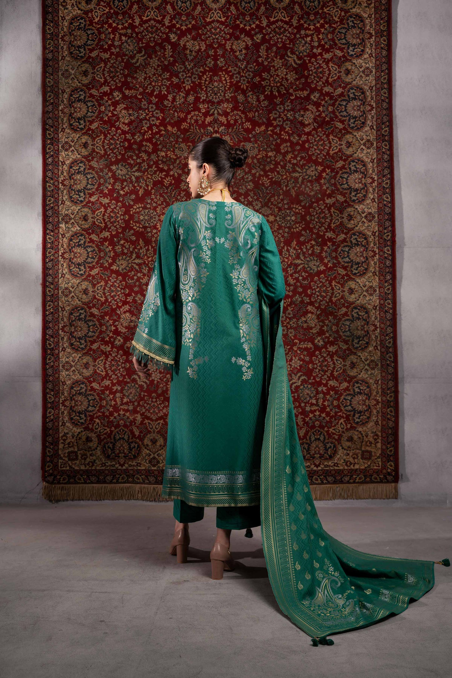 Nishat Linen - 3 Piece - Jacquard Suit - 42303387