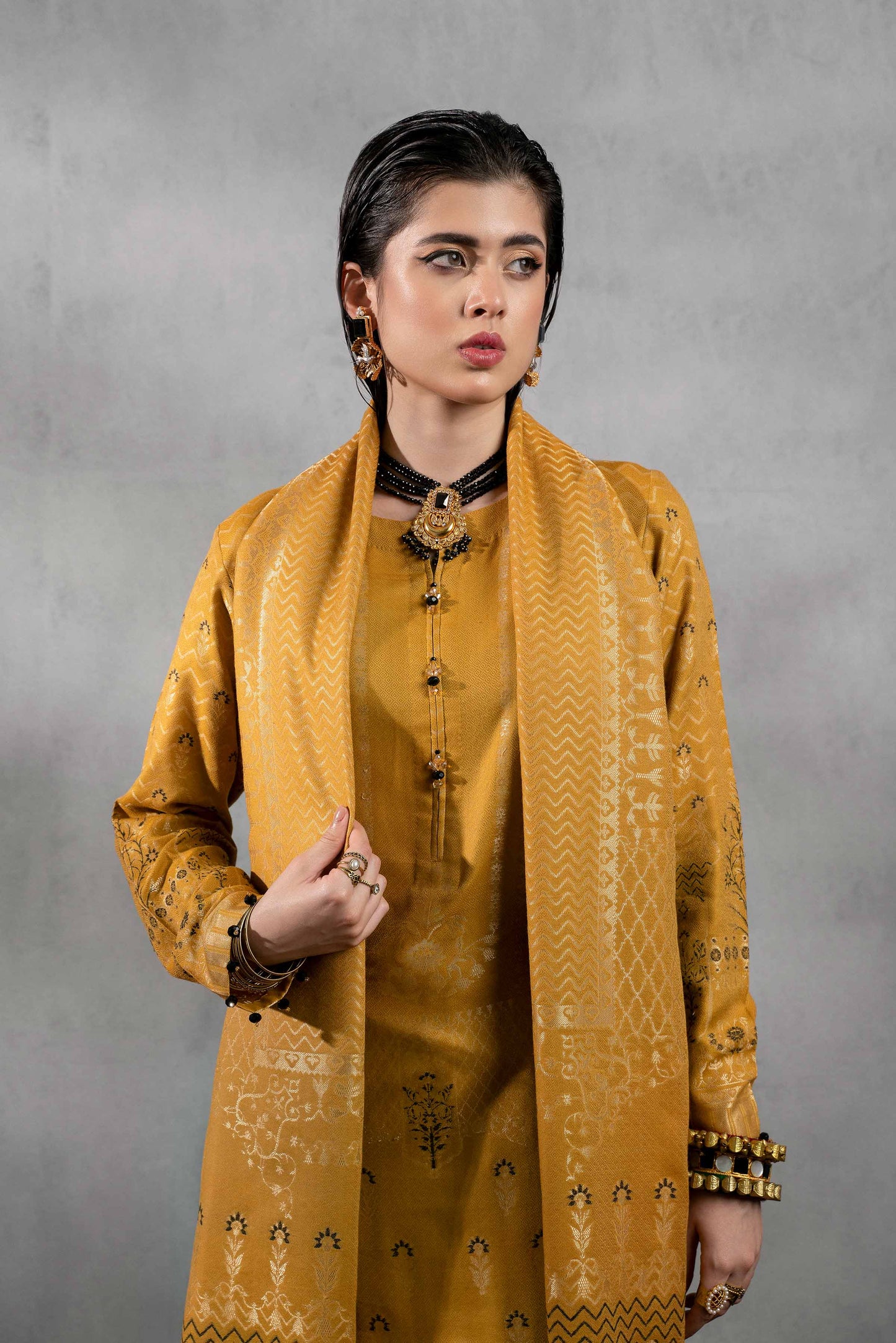 Nishat Linen - 3 Piece - Jacquard Suit - 42303388