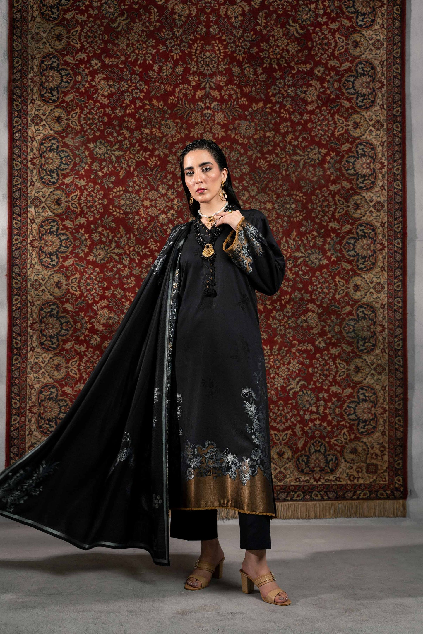 Nishat Linen - 3 Piece - Jacquard Suit - 42303389