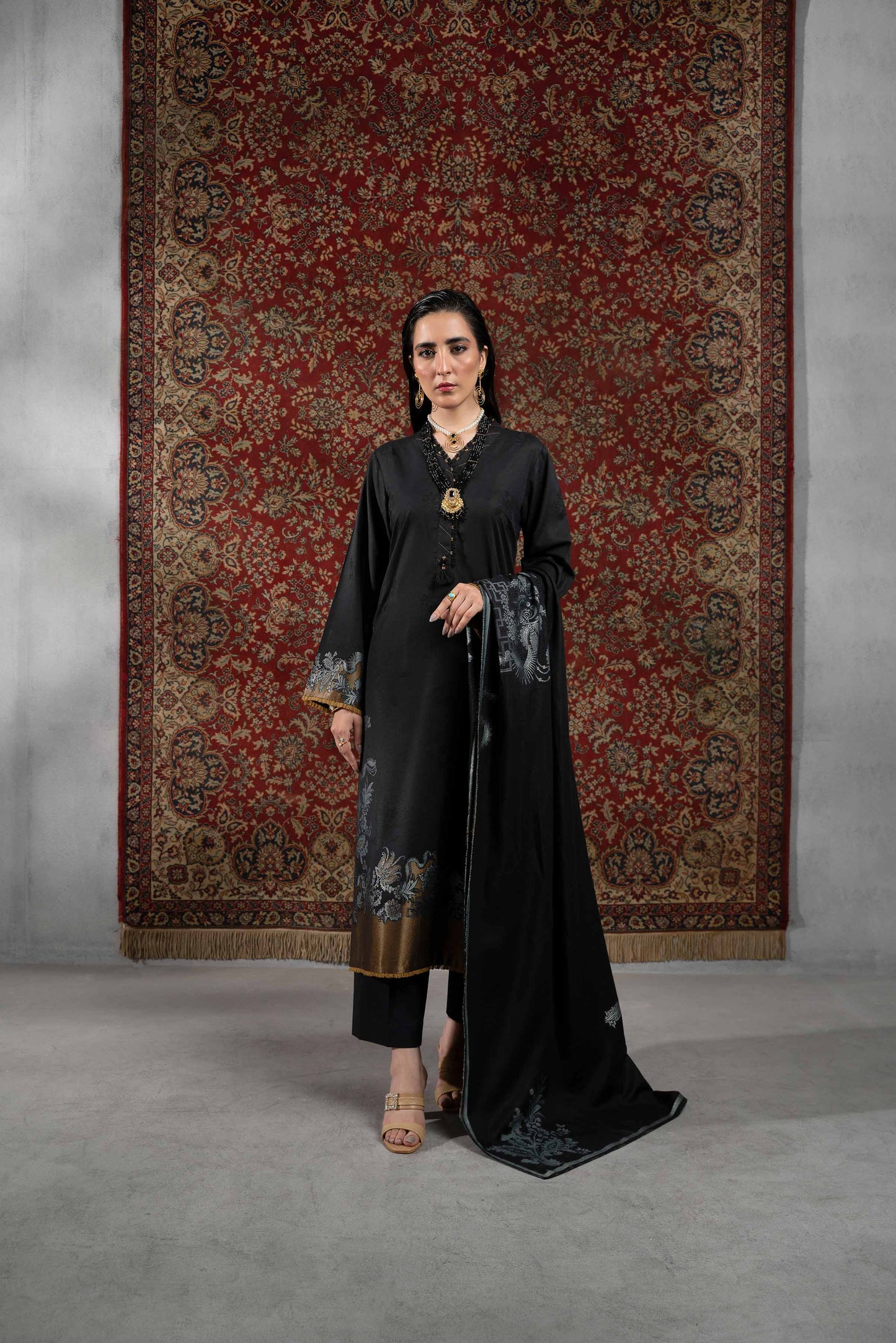 Nishat Linen - 3 Piece - Jacquard Suit - 42303389