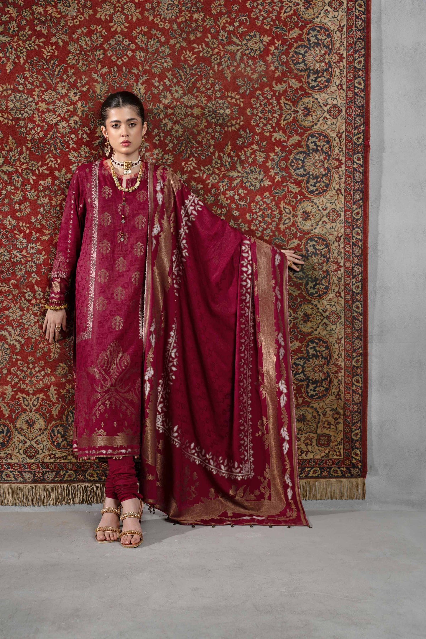 Nishat Linen - 3 Piece - Jacquard Suit - 42303390