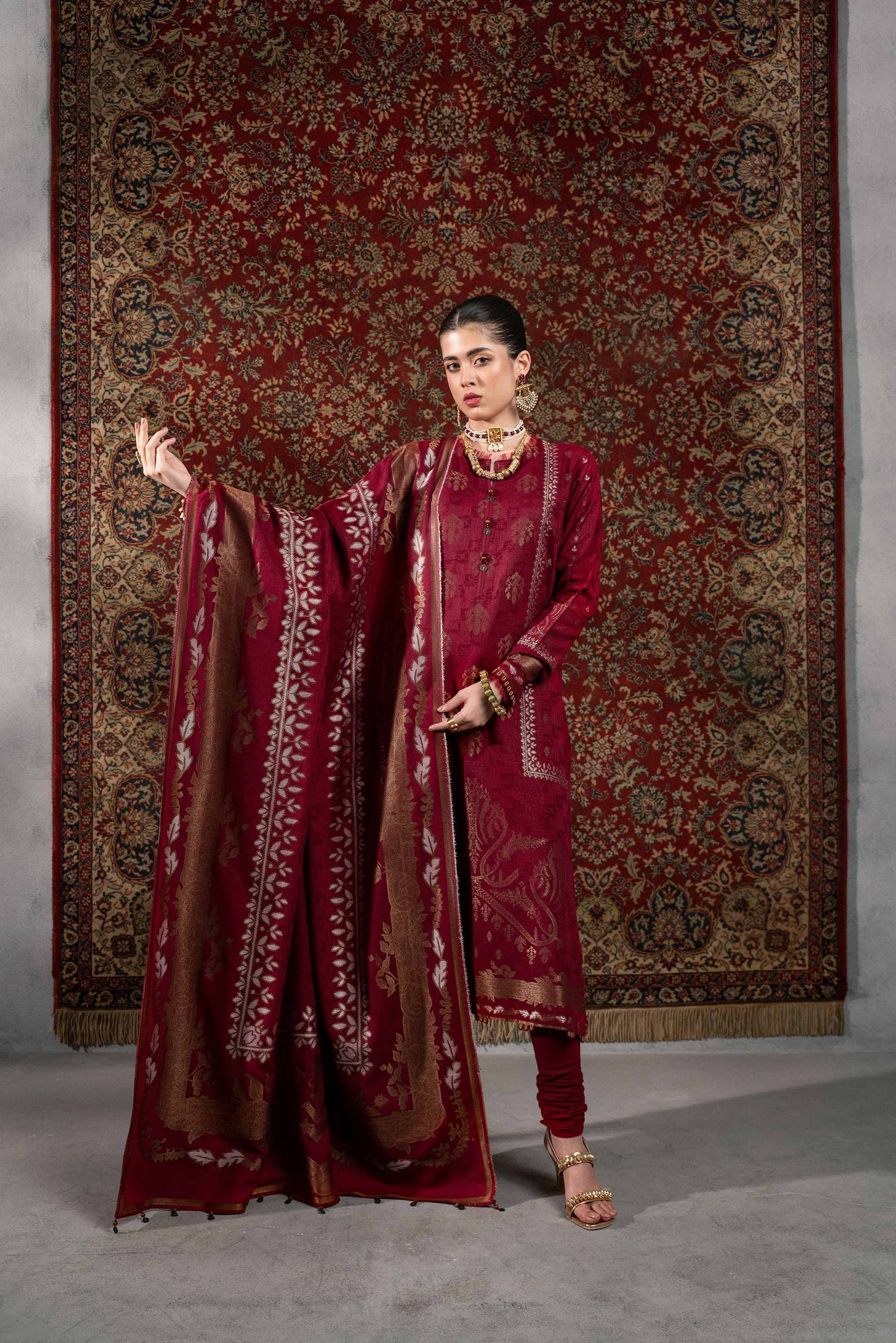 Nishat Linen - 3 Piece - Jacquard Suit - 42303390