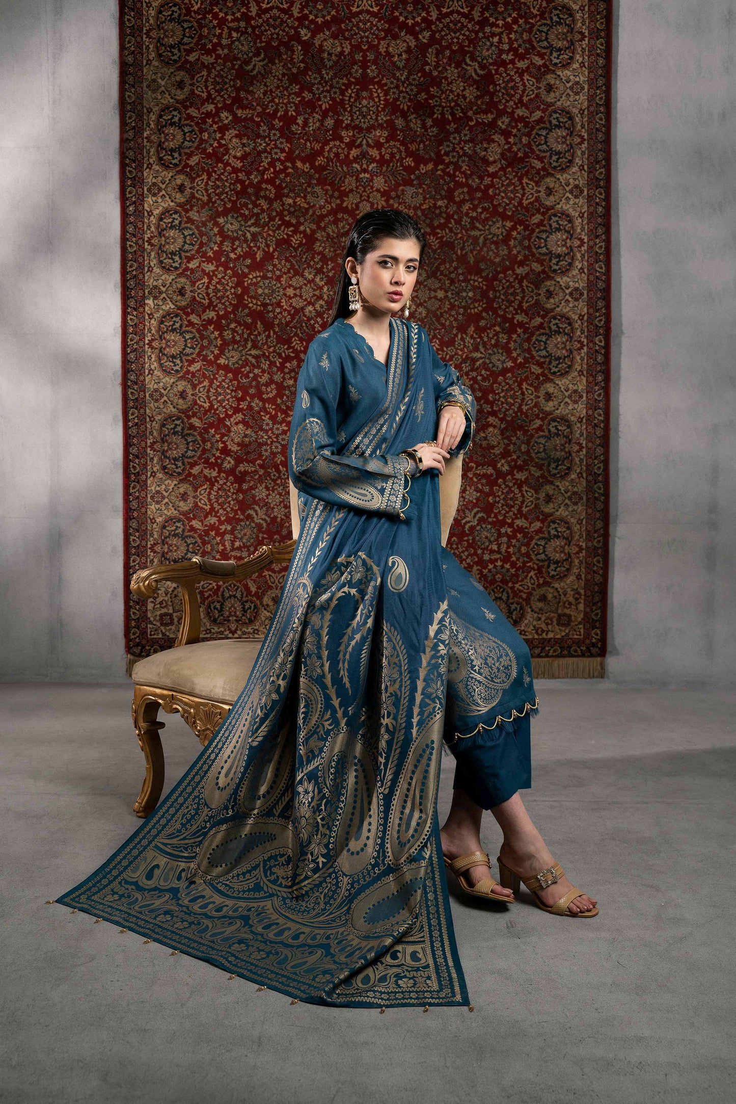 Nishat Linen - 3 Piece - Jacquard Suit - 42303391