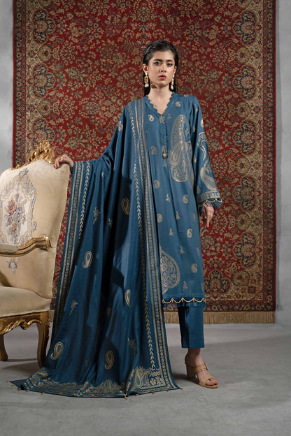 Nishat Linen - 3 Piece - Jacquard Suit - 42303391